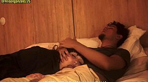 Watching Movie With Stepbrother And Swallowing Penis