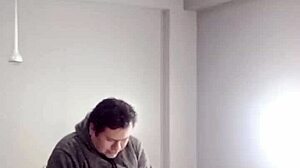 I enter the room and force her to fuck my big cock