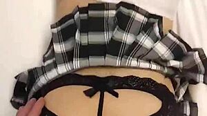 Destiny mae fucked hard in skirt!