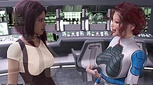 Elsie Explores Lesbian Desires in Space Cartoon