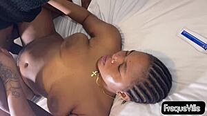 Horny boss drills my pussy with massive Nigerian BBC!