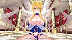 i feel artoria pendragon's tight embrace in this intense sex scene from fate zero stay night type-moon fantasyking3