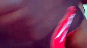 mature ebony babe masturbates in sexy lingerie