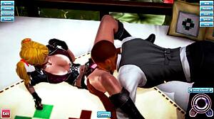 hentai animation of blonde cartoon character