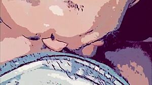 gay cartoon animation with big dick in mouth