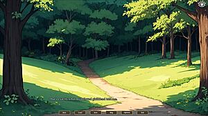 Tomboy Engages In Outdoor Blowjob During Forest Hike In Hentai Game Episode 1