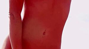 Gia Ramey Gay Introduces Sexy Striptease Outdoor.