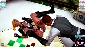 hentai animation of blonde cartoon character