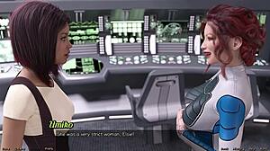 Elsie Explores Lesbian Desires in Space Cartoon