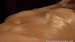 Lesbian Mistress Gives Humiliating, Sensual Massage to Bound Submissive Lady, Leading to Orgasmic Domination