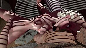 Elza L in uncensored 3D SFM hentai porn cartoon