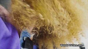 Ebony Teens Provoke Each Other Sharing White Cock in POV