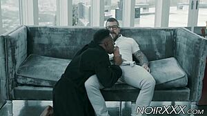 Hunky rocco steele stuffs his fat cock inside black jock