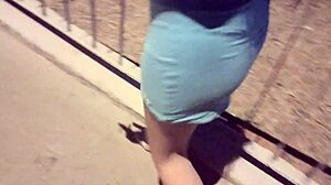 Sandy Cortez Sucks in Public Outdoor Crossing