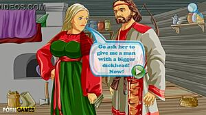 Greedy wife craves a huge monster cock in this anime hentai cartoon.