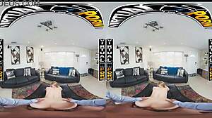 I experience Blake Blossom blooming in VR with her big tits and ass.