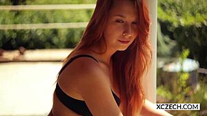 Awesome Eve teases on xczech com while exploring her body solo