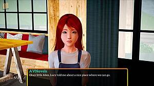 My new family explores the game world together.