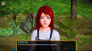 My new family explores the game world together.