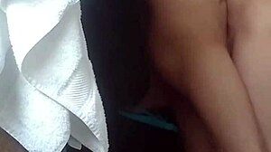 Young Japanese Girl Gives Blowjob In Hotel Shower Before Fucking