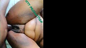 Baddie riding big black cock with ripped clothes and begging for more