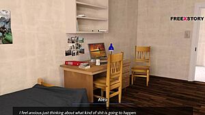 Alex Watches Landlady's Nude Yoga Poses