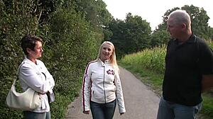 gina casting with tina and jürgen gets wild and messy