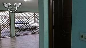 Cuckold Delivers Girlfriend For Backstage Action