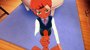 Ben teen hentai: Ben and Gween's uncensored blowjob and pussy fun in part 3