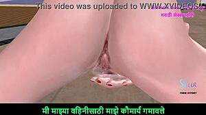 marathi audio sex story - animated 3d porn video of cute teen 18+ girl rubbing pussy in doggy style
