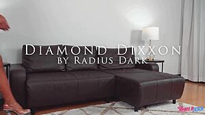 Diamond Dixon's Big Tits and Ass in Crossdressing Handjob with Monster Cock.