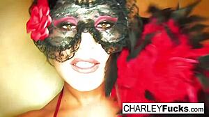 Charley Chase Wears Sexy Lingerie And Stockings