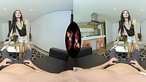 Specific POV Pounding of Tiny 18+ Latina Teen's Tight Pussy in VR.