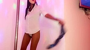 She dresses in uniform to pass math, then we go to the hotel for sexy dancing and fucking her big ass. Real homemade porn?