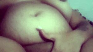 naughty brunette taking cum in the face