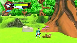 Oh so hero gay hentai game pornplay ep 8 endless cumshot with our friend hot footjob on the beach