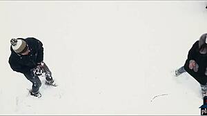 Couple Having Hot Sex After Playing In The Cold Snow