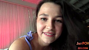 Pov Slutty Amateur Small 18+ Boobs Barely Legal Sucks and Rides Closeup