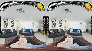 I experience Blake Blossom blooming in VR with her big tits and ass.