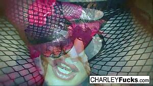 Charley Chase Wears Sexy Lingerie And Stockings