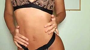 Culona y Tetona Briana Banderas Tries Lingerie and Poses Seductively