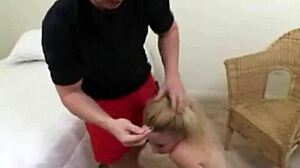 Blonde babe takes extreme anal pounding from Brandon Iron