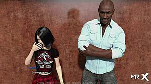 Brunette milf in 3D anime hot shower acting lesson e1 27