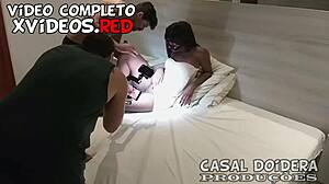 Mulata Teen Moaning on Friends' Cocks in Motel