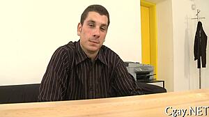 Hardcore drilling session with gay men.