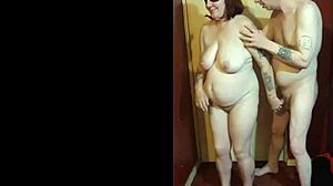 girlfriend did not know i was filming her while i was giving her sex blindfolded, homemade creampie