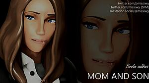 Step Mom Roleplays Dirty Talk and Jerking Off with Son in Erotic Fantasy