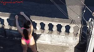 Exhibitionism and KISSING in Public, Nearly Banging Outdoors with Vagninho and Pamela Pantera