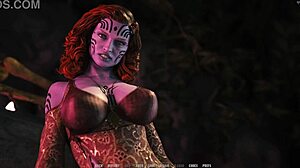 Busty Alien with Pussy and Big Cock Craves Licking in 3D Porn Game!