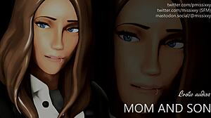 Step Mom Roleplays Dirty Talk and Jerking Off with Son in Erotic Fantasy